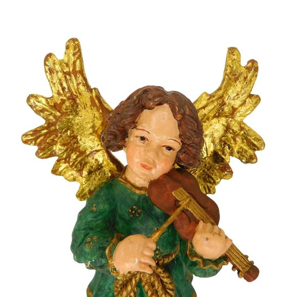 3 Vintage Musical Angel Figurines 5.5" - Picture 3 of 11